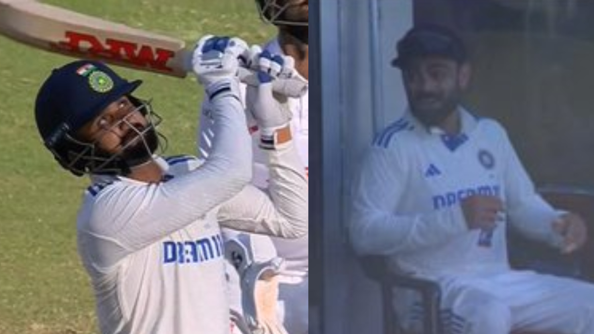 आकाशदीप ने कोहली के दिए हुए बैट से दो छक्के जड़े; विराट का रिएक्शन देखने लायक है