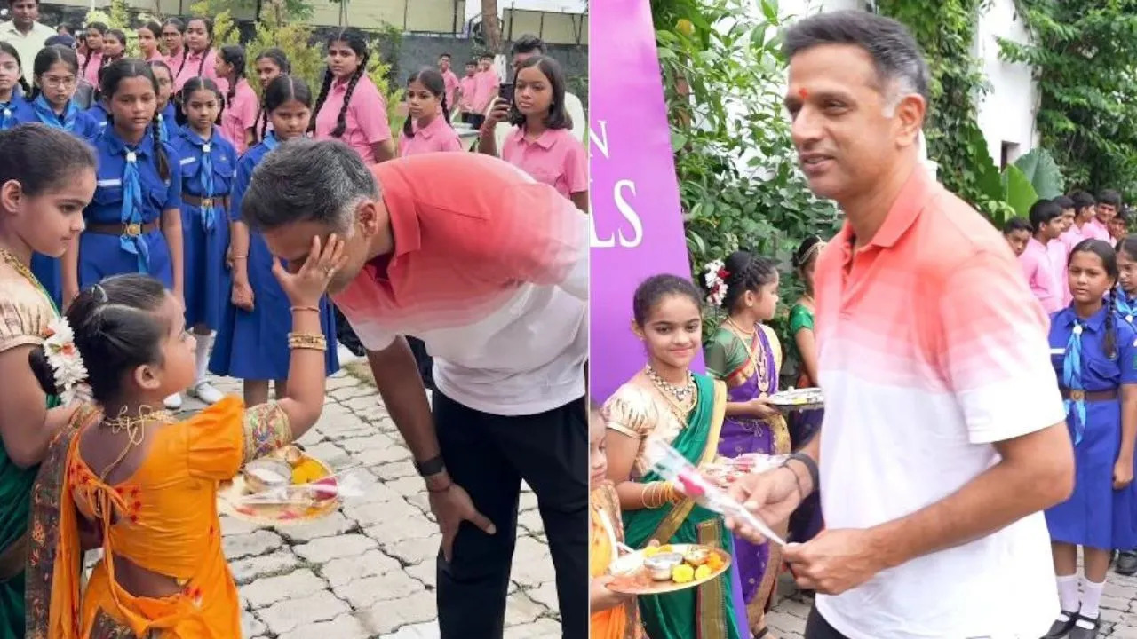 राजस्थान रॉयल्स के हाई परफॉरमेंस सेंटर में राहुल द्रविड़ का भव्य स्वागत; दिल छू लेगा वीडियो