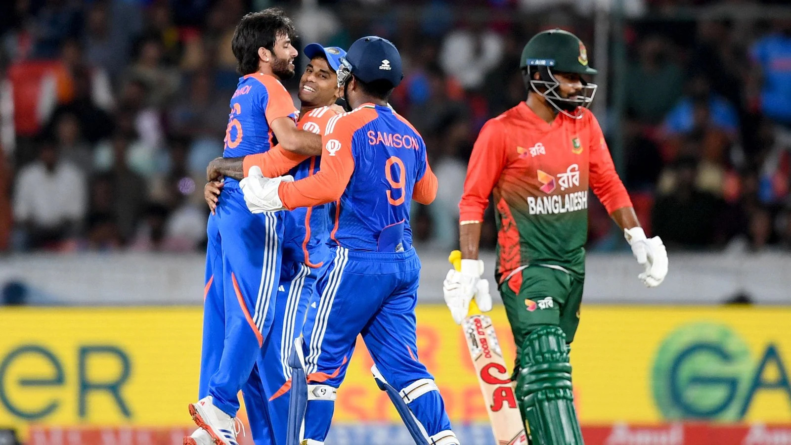 बांग्लादेश का टी20 सीरीज में भारत ने क्लीन स्वीप किया, तीसरे मैच में 133 रनों से जीत हासिल की