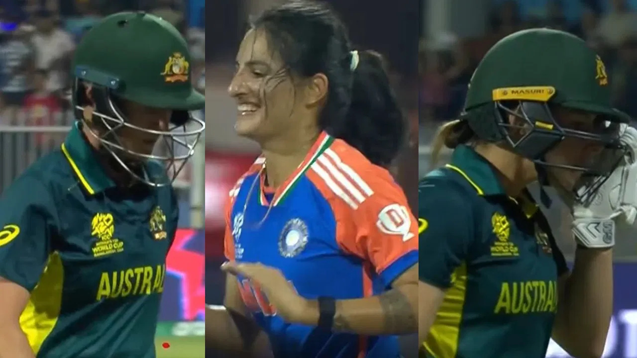 ऑस्ट्रेलिया का टॉप ऑर्डर रेणुका सिंह ठाकुर की करिश्माई गेंदबाजी के आगे बिखरा, लगातार दो गेंदों पर दो महत्वपूर्ण विकेट लिए