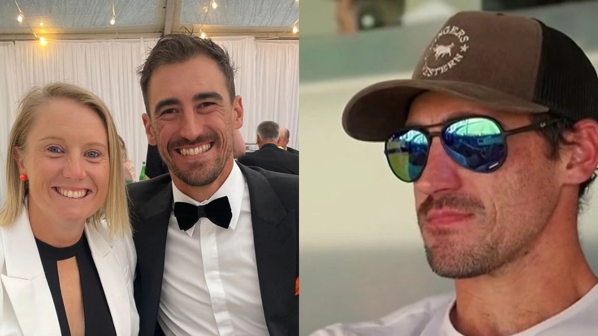 मिचेल स्टार्क एलिसा हीली को चीयर करने के लिए शारजाह स्टेडियम पहुंचे, ऑस्ट्रेलिया टीम की कप्तान सिंगल डिजिट स्कोर पर आउट हुई 