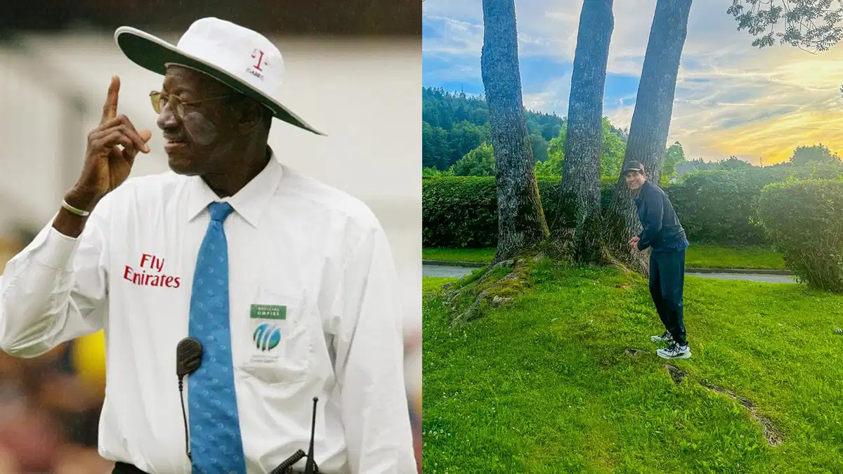 सचिन तेंदुलकर ने तीन पेड़ की फोटो पोस्ट की, जिससे प्रशंसकों को स्टीव बकनर की खराब अंपायरिंग की याद आ गई, यहाँ खिलाड़ी की पोस्ट देखें