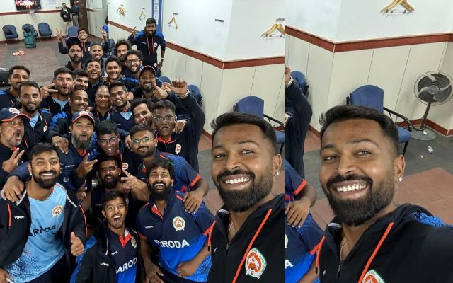 बड़ौदा ने जीत की हैट्रिक लगाई, तो हार्दिक पांड्या ने ‘स्पेशल’ सेल्फी शेयर कर टीम को बेस्ट बताया 