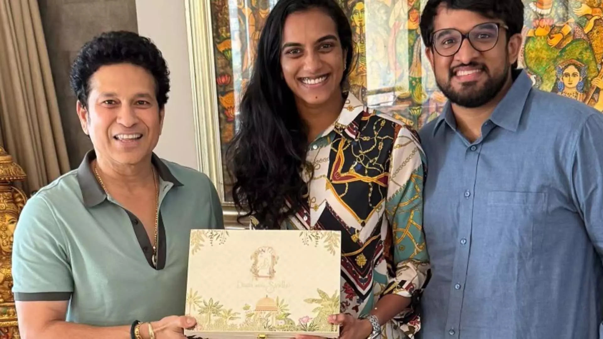 पीवी सिंंधु, सचिन तेंदुलकर को अपनी शादी में इनवाइट करने के लिए उनके घर पहुंचीं, मास्टर ब्लास्टर ने  ये खास पोस्ट शेयर किया 