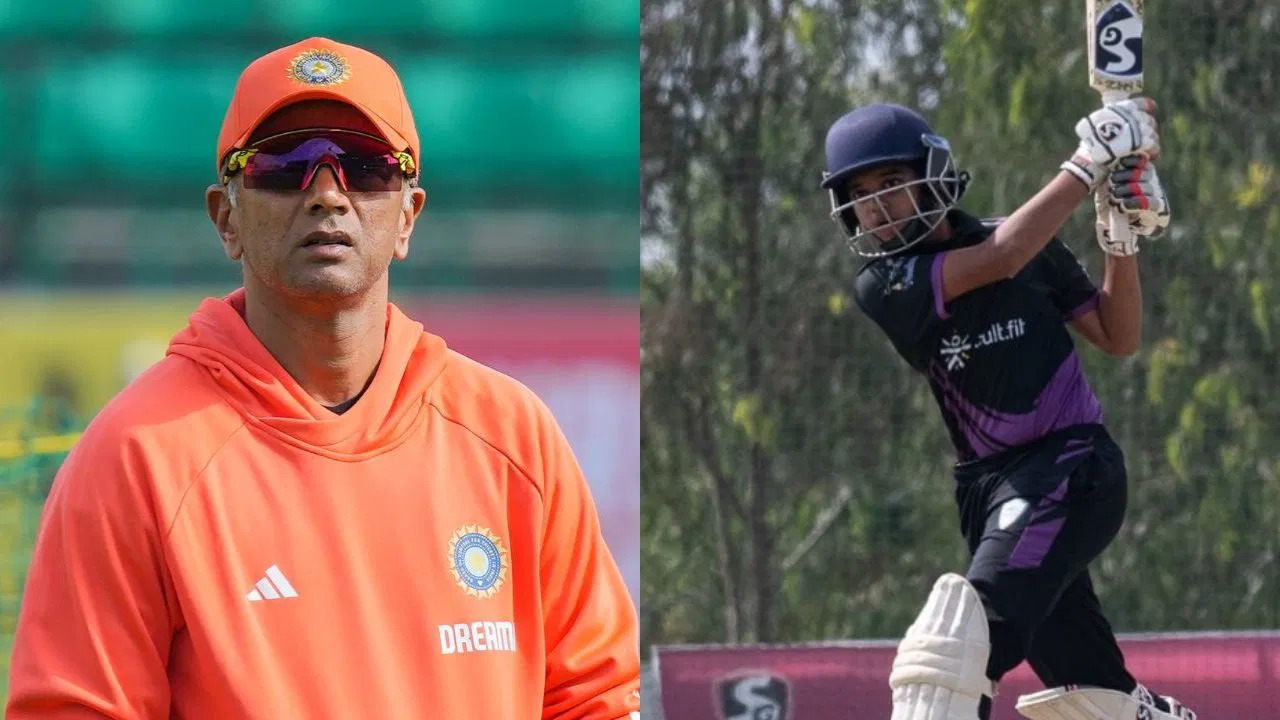 विजय मर्चेंट ट्रॉफी में राहुल द्रविड़ के छोटे बेटे ने कमाल दिखाया, कर्नाटक की ओर से बेहतरीन शतकीय पारी खेली