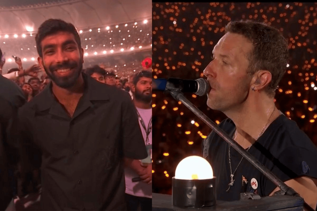 जसप्रीत बुमराह कोल्डप्ले की कॉन्सर्ट में पहुंचे, क्रिस मार्टिन ने तेज गेंदबाज के लिए स्पेशल गाना गाया