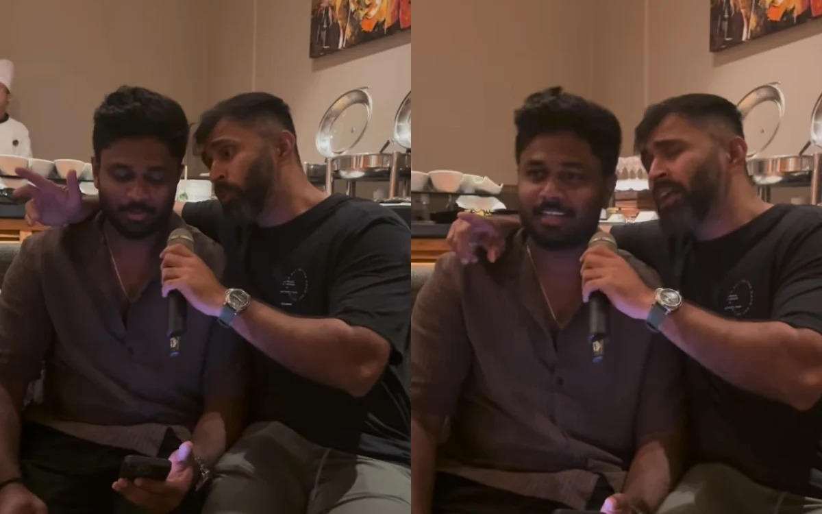  “उड़ता ही फिरूं इन हवाओं में कहीं…”- सैमसन ने रोमांटिक गाना गाया, सूर्या ने मजेदार कमेंट किया 