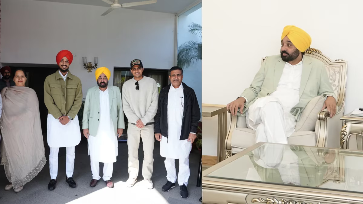 पंजाब के सीएम भगवंत मान ने अर्शदीप सिंह और शुभमन गिल के परिवार वालों से मुलाकात की, आप भी तस्वीरें देखें