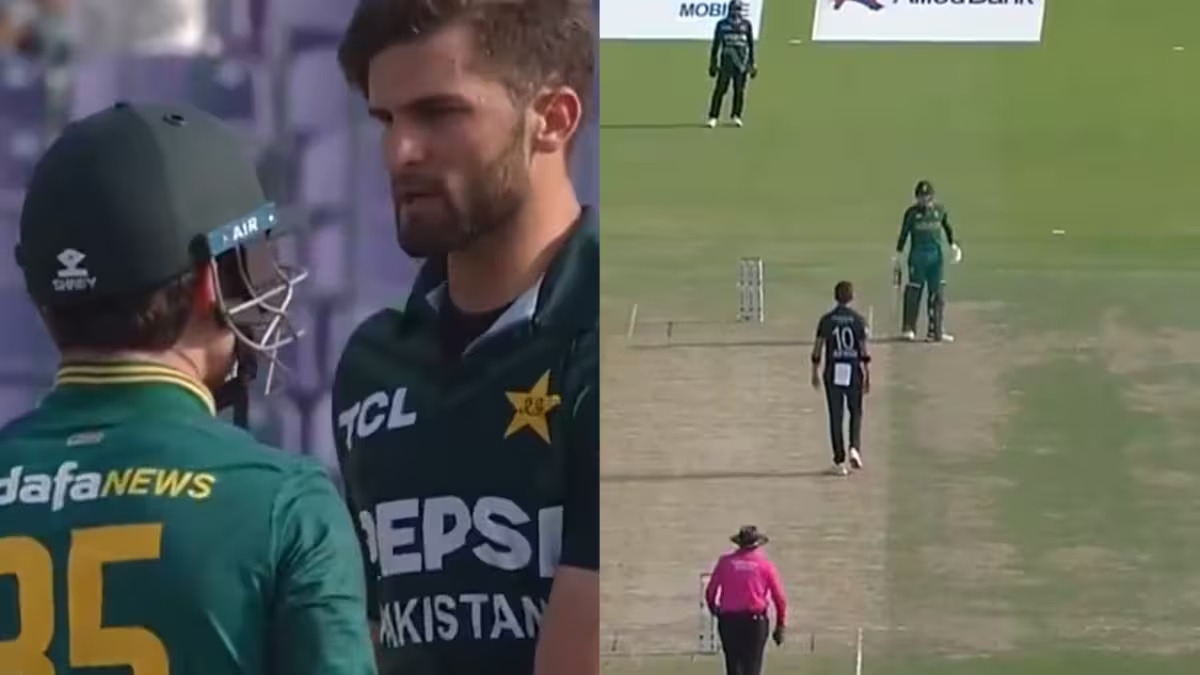 शाहीन अफरीदी ने मैच के दौरान साउथ अफ्रीका के युवा खिलाड़ी से बदतमीजी की, आप भी वीडियो देखें 