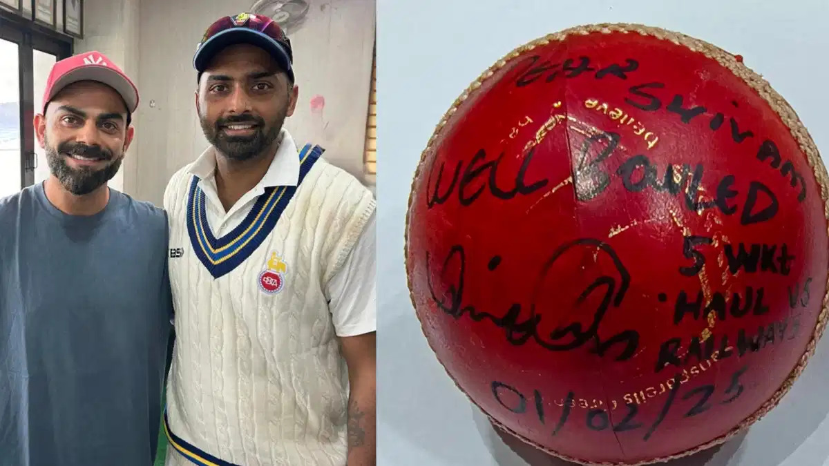 रणजी ट्रॉफी 2025: दिल्ली के गेंदबाज शिवम शर्मा को विराट कोहली ने उनकी जिंदगी का खास तोहफा दिया 