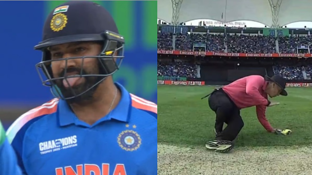 रोहित शर्मा के शॉट से अंपायर बाल-बाल बचे, हलक में पड़ गई थी जान… वीडियो देखें