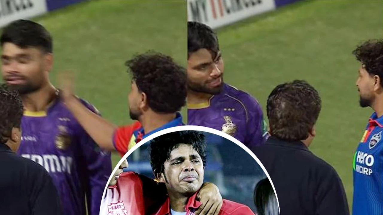 कुलदीप ने बीच मैदान में रिंकू सिंह को थप्पड़ मारा, KKR का स्टार बल्लेबाज  गुस्से से लाल हुआ