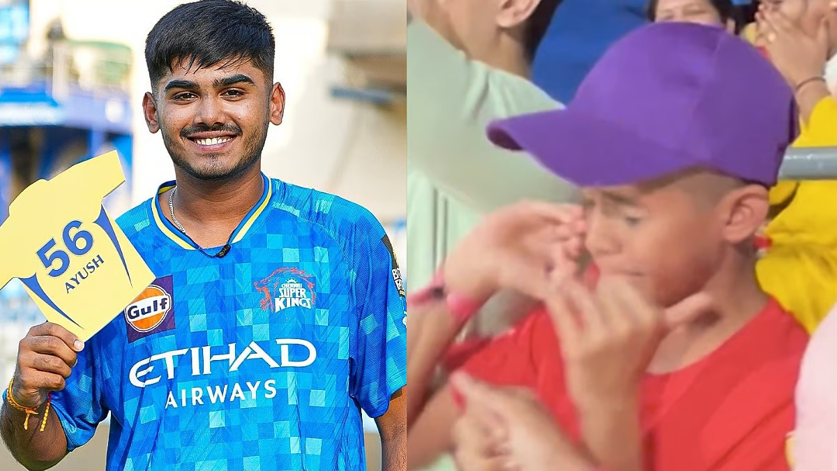 आयुष म्हात्रे को IPL खेलता देख उनका भाई भावुक हुआ, स्टेडियम में ही रोने लगा 
