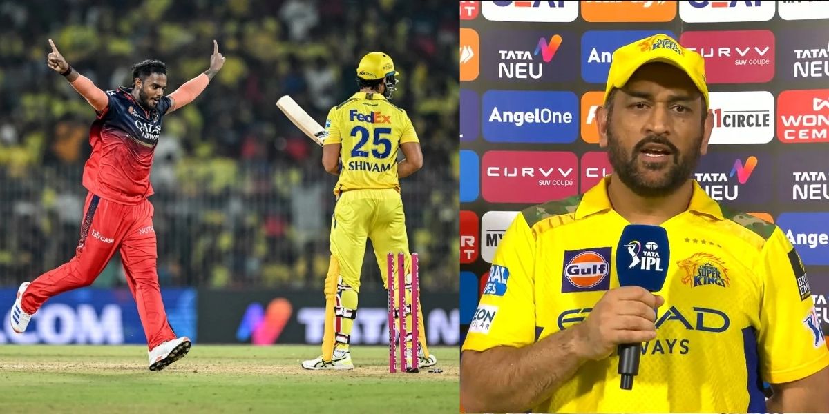 RCB के खिलाफ मैच हारने के बाद एमएस धोनी ने कहा - ‘मैं इस हार की जिम्मेदारी लेता हूं’