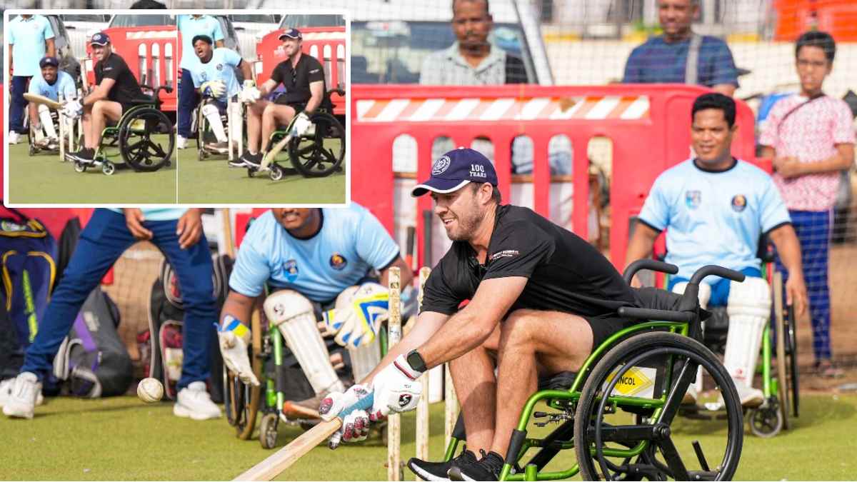 व्हील-चेयर टीम के साथ एबी डिविलियर्स क्रिकेट खेलते नजर आए, वीडियो वायरल हुआ