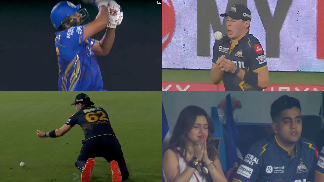 GT को कहीं ये गलती भारी न पड़ जाए, फील्डर्स ने रोहित शर्मा के दो लड्डू कैच टपका दिए