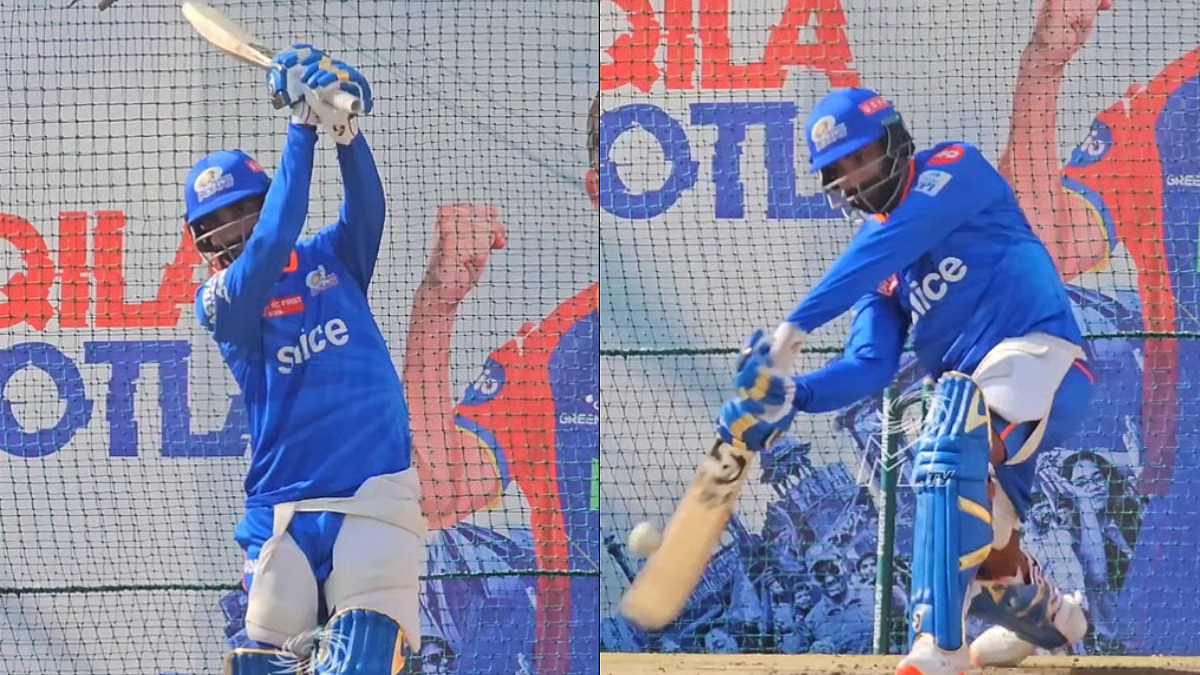डीसी के खिलाफ मैच से पहले जसप्रीत बुमराह ने नेट्स में बड़े-बड़े शॉट्स जड़े, यहां वीडियो देखें