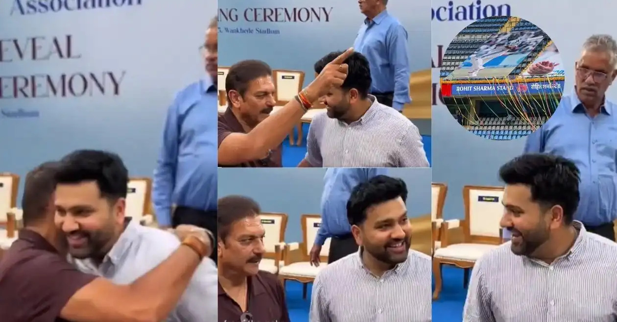 रवि शास्त्री ने रोहित शर्मा के नाम पर स्टैंड बनने के बाद रोहित के सामने खास डिमांड रखी - ‘एक उधर भी मारना’