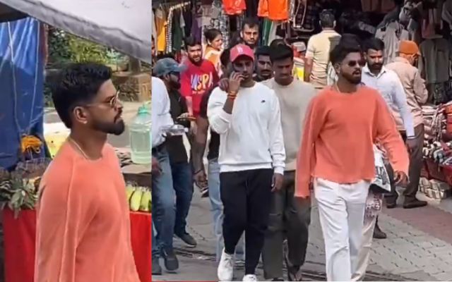 कप्तान श्रेयस अय्यर धर्मशाला की सड़कों पर स्पॉट हुए, साथ में साथी खिलाड़ी भी  मौजूद थे