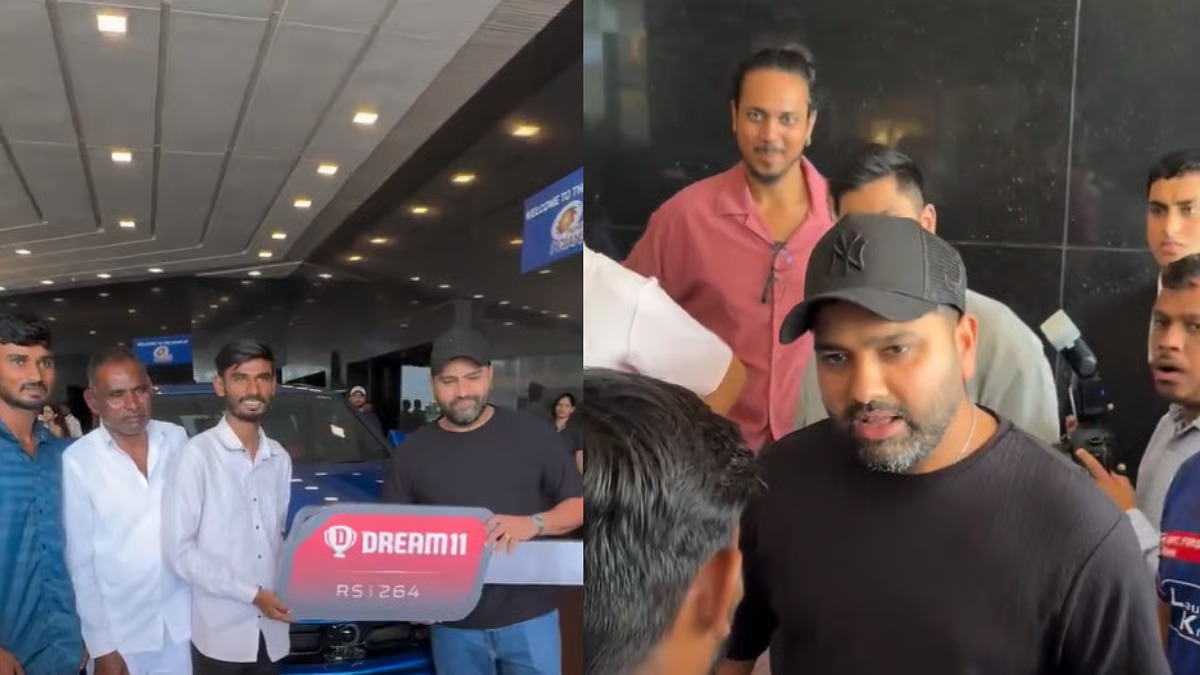 रोहित शर्मा ने अपनी लैम्बोर्गिनी कार फैंटेसी कॉन्टेस्ट विनर को गिफ्ट कर दी, वीडियो देखें