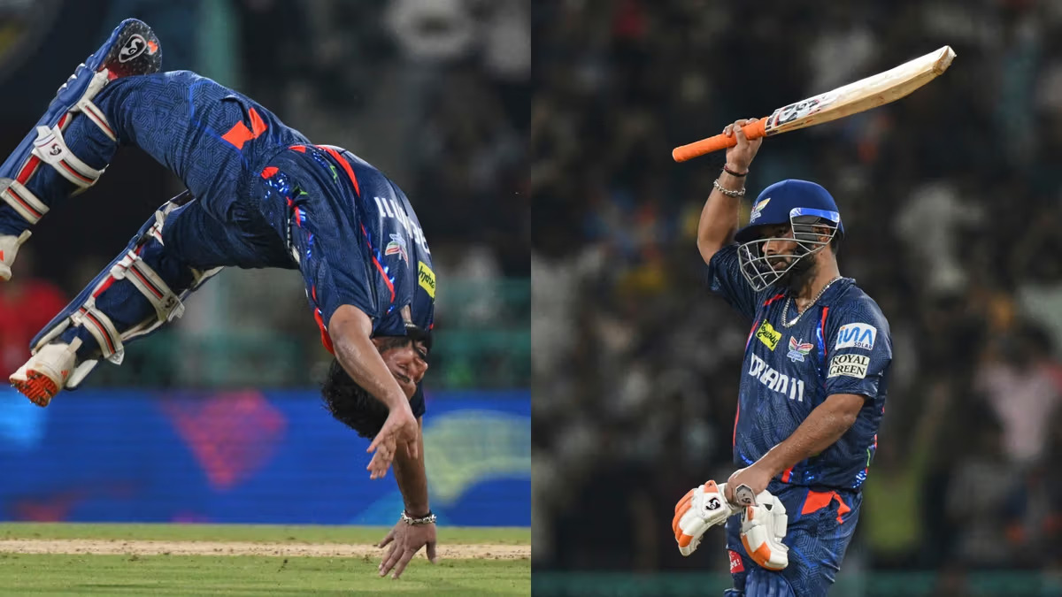 IPL 2025: RCB के खिलाफ शतक लगाने के बाद ऋषभ पंत मैदान पर कलाबाजी करते हुए नजर आए