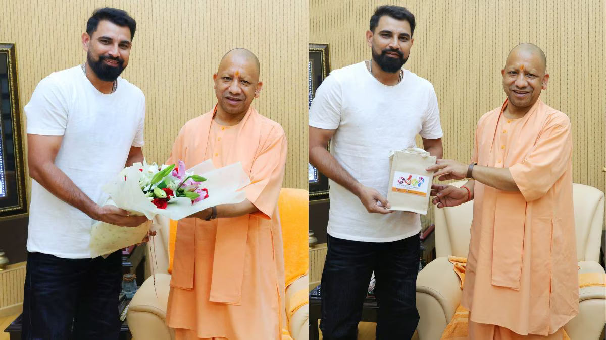 मोहम्मद शमी ने LSG के खिलाफ मैच से पहले यूपी के सीएम योगी आदित्यनाथ से मुलाकात की, वीडियो देखें