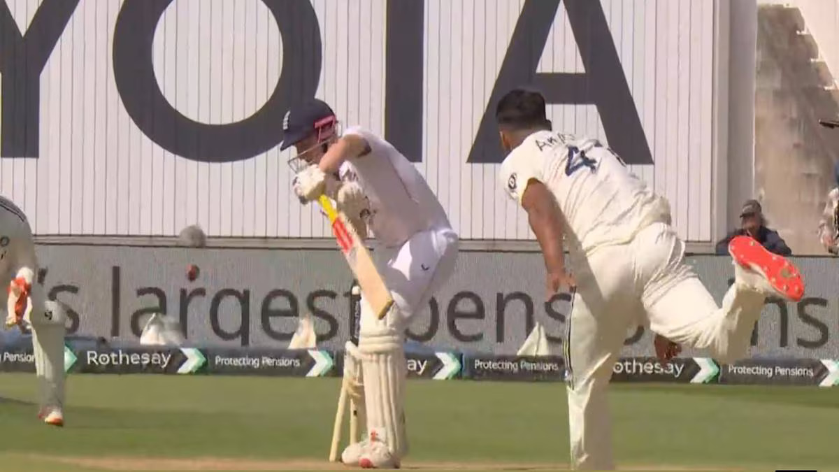 ENG vs IND 2025: एजबेस्टन में आकाश दीप ने हैरी ब्रूक को करिश्माई गेंद डालकर क्लीन बोल्ड किया