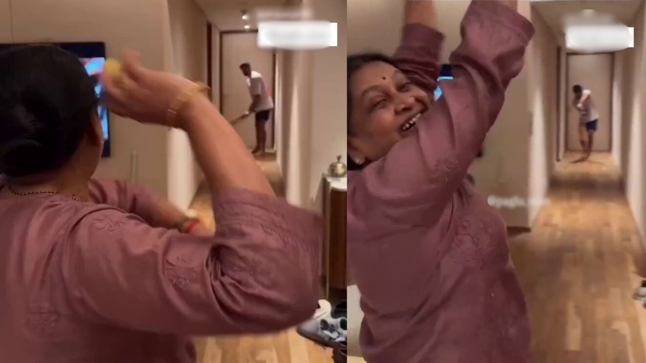 श्रेयस अय्यर की मां ने उन्हें लिविंग रूम में खेले गए मजेदार मुकाबले में 'क्लीन बोल्ड' कर दिया