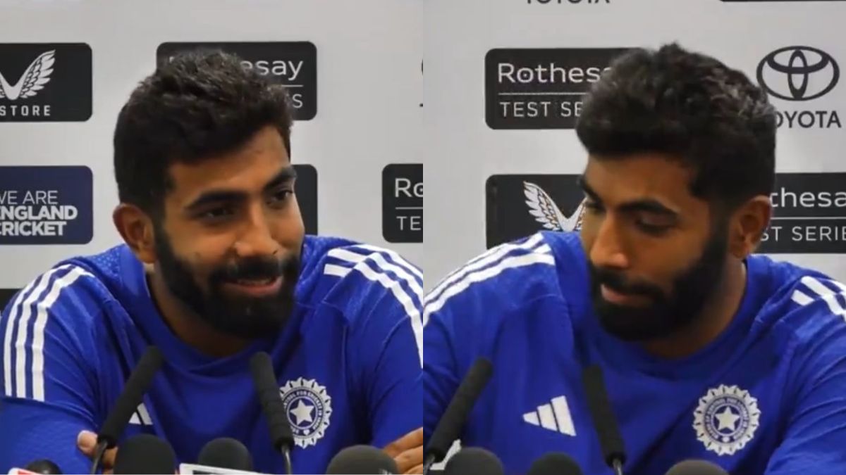 जसप्रीत बुमराह ने प्रेस कॉन्फ्रेंस के दौरान फोन बजने पर मजेदार प्रतिक्रिया दी- 'किसी की पत्नी का फोन आ रहा है'