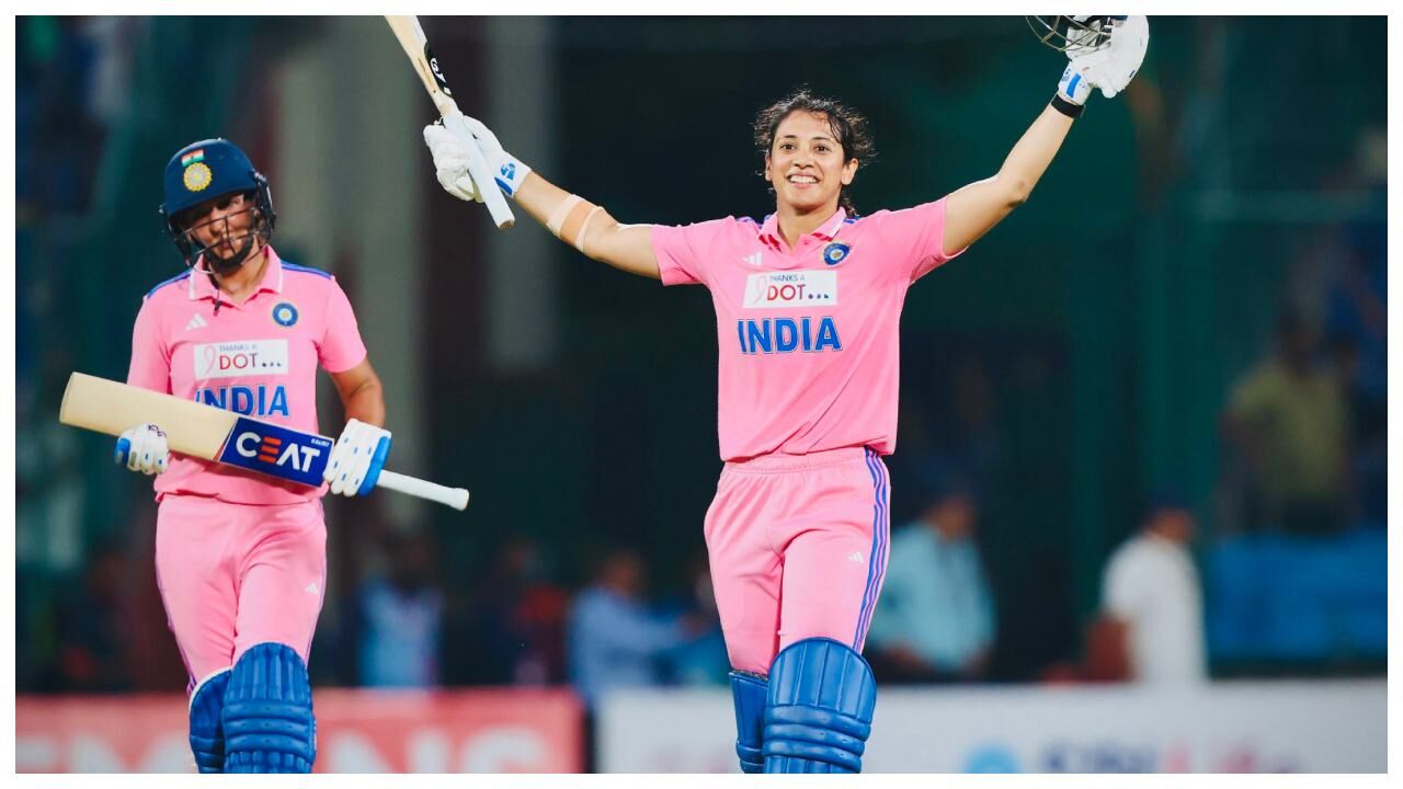 स्मृति मंधाना ने सिर्फ 23 गेंदों में वनडे क्रिकेट का सबसे तेज अर्धशतक ठोका