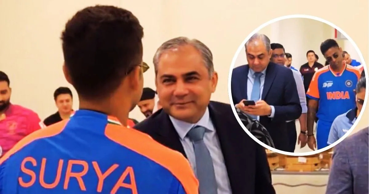 सूर्या-नकवी हैंडशेक पर बवाल: सूर्यकुमार यादव पीसीबी प्रमुख से मिले, सोशल मीडिया पर ट्रोल हुए