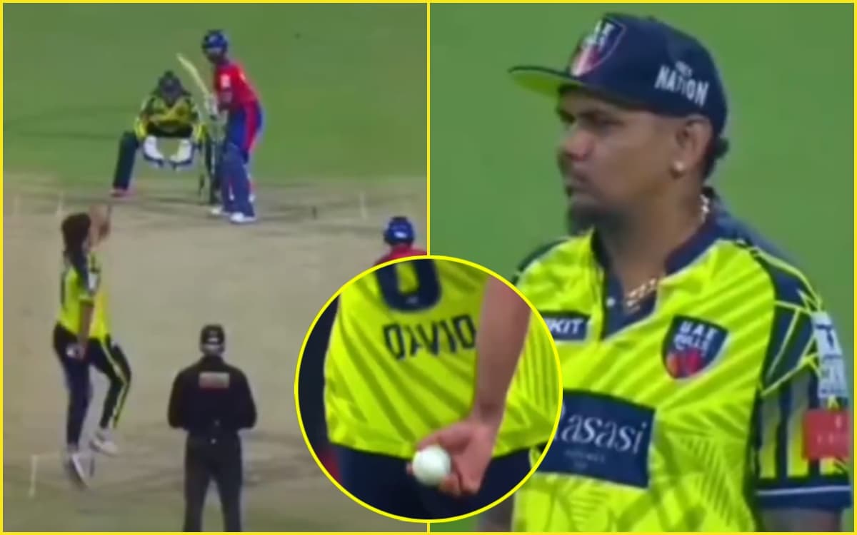 अबू धाबी T10: टिम डेविड ने सुनील नरेन के बॉलिंग एक्शन की नकल की, फिल साल्ट और कीरोन पोलार्ड हंसते-हंसते लोटपोट हुए